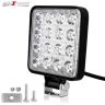 Allextreme EX16WY01 16 LED Square Fog Light 4 Inch Waterproof Driving Spot Lamp for Car, Motorcycle (48W, White & Amber) (PACK - 1)