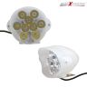 Allextreme EX9BMW1 9 LED Fog Light White Light Waterproof Mirror Mount Driving Work Lamp with Multicolor Beads for Motorcycles and Cars (15W, Multicolor Light, 1 PC)