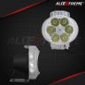 Allextreme EX6FO2P 6 LED Oval Fog Light Waterproof 7/8 Inch Handlebar Mirror Mount Headlamp for Electric Bike Scooter Motorcycle (12W, Multicolor Light, 2 PCS)