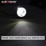 Allextreme EXUSLS1 Universal Spot Beam Flashing LED Strobe Light Multi-Purpose Warning Fog Lamp for Bike, Motorcycle and Cars (3W, White Light, 1 PC)