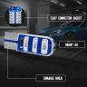 Allextreme EXT10BL3 Universal T10 LED Parking Light 6 SMD Super Bright Interior Pilot License Plate Dome Indicator Lamp Bulb for Car Bike and Motorcycle (3W, Blue, 2 PCS)