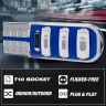 Allextreme EXT10BL3 Universal T10 LED Parking Light 6 SMD Super Bright Interior Pilot License Plate Dome Indicator Lamp Bulb for Car Bike and Motorcycle (3W, Blue, 2 PCS)