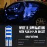 Allextreme EXT10BL3 Universal T10 LED Parking Light 6 SMD Super Bright Interior Pilot License Plate Dome Indicator Lamp Bulb for Car Bike and Motorcycle (3W, Blue, 2 PCS)