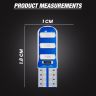 Allextreme EXT10BL3 Universal T10 LED Parking Light 6 SMD Super Bright Interior Pilot License Plate Dome Indicator Lamp Bulb for Car Bike and Motorcycle (3W, Blue, 2 PCS)