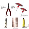 AllExtreme Universal Tubeless Tyre Puncture Repair Kit Flat Tire Puncher Patch Tools (Model 9)