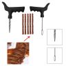 AllExtreme EXTTPK5 Complete Tubeless Tyre Puncture Repair Kit with Tire Puncher Emergency Brown Seal Strips (T-Handle Plugger + Puncher Seal Strips)