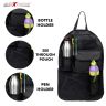 Allextreme EXNCBOB Nylon Universal Car Auto Seat Back Multi Pocket Organizer Bag for Mobile, Bottle, Map, Magazines and Umbrella Storage (Black)