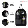 AllExtreme EXNCSOB Velvet Universal Car Auto Seat Back Multi Pocket Organizer Bag for Mobile, Bottle, Map, Magazines and Umbrella (Black)
