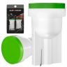 Allextreme EXTPLG3 Universal T10 LED Parking Light Super Bright Interior Pilot License Plate Dome Indicator Lamp Bulb for Car Bike and Motorcycle (1W, Green, 2 PCS)