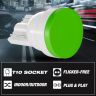Allextreme EXTPLG3 Universal T10 LED Parking Light Super Bright Interior Pilot License Plate Dome Indicator Lamp Bulb for Car Bike and Motorcycle (1W, Green, 2 PCS)