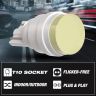Allextreme EXT10XD Universal T10 LED Parking Light Super Bright Interior Pilot License Plate Dome Indicator Lamp Bulb for Car Bike and Motorcycle (1W, White, 2 PCS)
