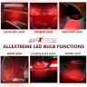 Allextreme EXZ10R2 Universal T10 LED Parking Light 9 SMD Super Bright Interior Pilot License Plate Dome Indicator Lamp Bulb for Car Bike and Motorcycle (3W, Red, 2 PCS)