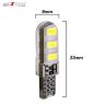 Allextreme EXT10W1 T10 LED Parking Light Universal Multipurpose 3W 6 SMD Super Bright Interior Pilot License Plate Dome Indicator Lamp Bulb for Car Bike & Motorcycle (White, 2 PCS)