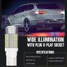 Allextreme EXT10PS Universal T10 LED Parking Light 10 SMD Super Bright Interior Pilot License Plate Dome Indicator Lamp Bulb for Car Bike and Motorcycle (3W, White, 2 PCS)