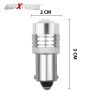 Allextreme EXBA9DW BA9S 2 PCS LED Parking Light 1 W Super Bright White 2 SMD Car Interior License Plate Wedge Dome Trunk Dashboard Bulb for Car Bike and Motorcycle (White)