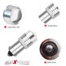 Allextreme EXBA9DW BA9S 2 PCS LED Parking Light 1 W Super Bright White 2 SMD Car Interior License Plate Wedge Dome Trunk Dashboard Bulb for Car Bike and Motorcycle (White)
