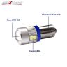 Allextreme Universal Multipurpose T10 5 SMD LED Projector Light for Car Interior Exterior, Bike and Motorcycle 2 Pcs (Blue)