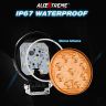 Allextreme EX9RY1P 9 LED Round Fog Light Waterproof Led Work light With Mounting Brackets for Cars and Motorcycle (27W, Yellow, 1Pc)