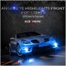 Allextreme EX35BE2P 3.5 Inches Universal Car Projector LED Fog Light COB Halo Blue Angel Eye Rings for Cars (10W, 2 PCS)
