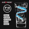AllExtreme EXDRLY2B Flexible Silica Gel Daytime Running Strip Light Auto LED Strip Soft Tube Lamp Turn Signal Light for Bikes Cars and Home Decoration Front (Blue + Yellow)
