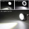AllExtreme EX3WE2P 3 Inches Universal Car Projector LED Fog Light COB Halo White Angel Eye Rings for Cars (10W, 2 PCS)