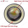 AllExtreme EX3WE2P 3 Inches Universal Car Projector LED Fog Light COB Halo White Angel Eye Rings for Cars (10W, 2 PCS)