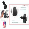 AllExtreme EXWCNS5 Fast Charging Automatic Clamping Wireless Car Charger Mount Air Vent Mobile Holder Compatible with Qi Enabled Phones (10W)