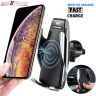 AllExtreme EXWCNS5 Fast Charging Automatic Clamping Wireless Car Charger Mount Air Vent Mobile Holder Compatible with Qi Enabled Phones (10W)