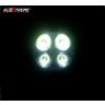 Allextreme EX4F3I2 4 LED Round Fog Light Waterproof 3 inches Lamp with Mounting Stand for Motorcycle Car ATV Jeep 4x4 Tractor Off Road (12W, White Light, 2 PCS)