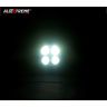 Allextreme EX4F3I2 4 LED Round Fog Light Waterproof 3 inches Lamp with Mounting Stand for Motorcycle Car ATV Jeep 4x4 Tractor Off Road (12W, White Light, 2 PCS)