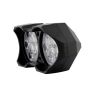 Allextreme EXF18LS 18 LED Fog Light Spot Beam Waterproof Heavy Duty White Pod Driving Lamp for Motorcycle Bike Car SUV (30W, Spot + Strobe Lamp)