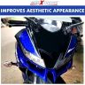 AllExtreme EXFFAW1 Motorcycle Front Fairing Aerodynamic Winglet 2.0 for R15 V3 (Blue)