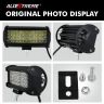 Allextreme EX48LFL02 Universal 48 LED Light Flood Spot Combo Beam Light Multi-Purpose Warning Fog Lamp for Bike, Motorcycle and Cars (72W, White, 2Pcs)