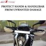 AllExtreme EXHGDW1 Universal Bike Handlebar Handguard Finger Brush Wind Protector Compatible for Duke 125, 200, 250 & 390 Motorcycles (White)