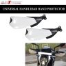 AllExtreme EXHGDW1 Universal Bike Handlebar Handguard Finger Brush Wind Protector Compatible for Duke 125, 200, 250 & 390 Motorcycles (White)