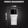 Allextreme EXRT102W T10 Led Parking Light Projector Pilot Light Interior light For Cars, Bike and Motorcycle (1W, White, Pack of 2)