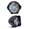 Allextreme EX06L3T 6 LED Fog Light White Light Waterproof Mirror Mount Driving Work Lamp for Motorcycles and Cars (10W, 2 PCs)