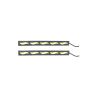AllExtreme EXDLRW1 Universal Daytime Running Light Waterproof Working Lights Flexible LED DRL Driving Lamp for All Bikes and Cars (White)