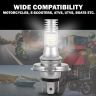 Allextreme EXM11R1 H4 High Brightness COB LED Headlight Bulb 1200LM Waterproof Head Lamp Bulb for Cars and Motorcycles (9W, White Light, 1 PC)