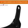 AllExtreme EXHGDO1 Universal Bike Handlebar Handguard Finger Brush Wind Protector Compatible for Duke 125, 200, 250 & 390 Motorcycles (Orange)