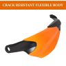 AllExtreme EXHGDO1 Universal Bike Handlebar Handguard Finger Brush Wind Protector Compatible for Duke 125, 200, 250 & 390 Motorcycles (Orange)
