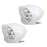 Allextreme EX9BMW2 9 LED Fog Light White Light Waterproof Mirror Mount Driving Work Lamp with Multicolor Beads for Motorcycles and Cars (15W, Multicolor Light, 2 PCS)