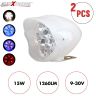 Allextreme EX9BMW2 9 LED Fog Light White Light Waterproof Mirror Mount Driving Work Lamp with Multicolor Beads for Motorcycles and Cars (15W, Multicolor Light, 2 PCS)