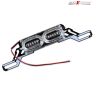 Allextreme EXFLRB1 10 LED Car Emergency Dash Strobe Flash Warning Light Police Car Styling Lamp for Interior, Roof and Windshield (Red and Blue, 10W)
