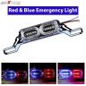 Allextreme EXFLRB1 10 LED Car Emergency Dash Strobe Flash Warning Light Police Car Styling Lamp for Interior, Roof and Windshield (Red and Blue, 10W)