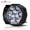 Allextreme EXSLNLED Imported 9 LED Fog Light Spot Beam Water-Resistant Heavy Duty Pod Driving Work Lamp With Switch For Motorcycle Bike Car (15W, White & Amber, 2 Pcs)
