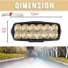 Allextreme EXL22W2 Imported Universal 12 LED Fog Light Off/On Road Driving Work Lamp for Bike Cars and Motorcycle (18W, White Light, 2 PCS, 6 Months Warranty)