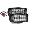 Allextreme EXL22S2 18 W 12 LED Fog Light with 7/8 Inch Handlebar Switch Driving Work Lamp for Bikes Cars (White Light, 2 PCS, 6 Months Warranty)
