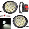 Allextreme EX9LWS2 9 LED Mirror Mount Fog Light Adjustable Angle Spot Beam Waterproof Driving Lamp with Handlebar Switch for Motorcycle Cars and Bike (18W, White Light, 2 Pcs)