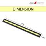 AllExtreme EX001WS Universal Daytime Running Light Waterproof Flexible LED DRL Driving Lamp for Motorcycles Cars & Bikes (White)